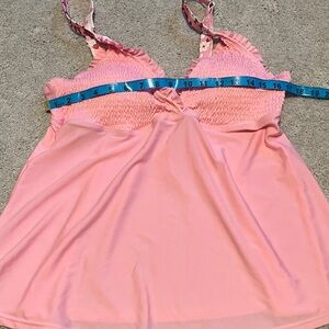 Womens Tankini Pink XL Bathing Suit Top